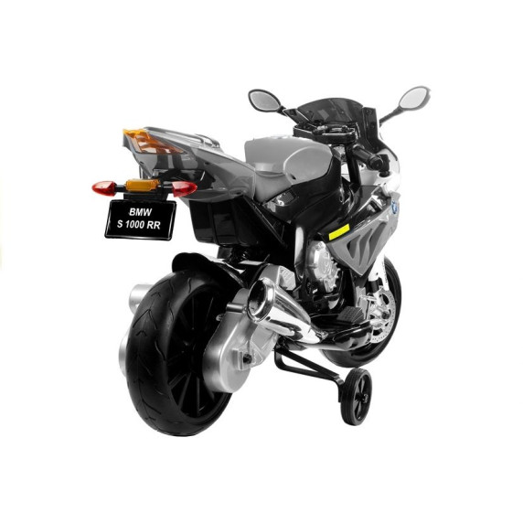BMW S1000 RR Detská elektrická motorka - sivá
