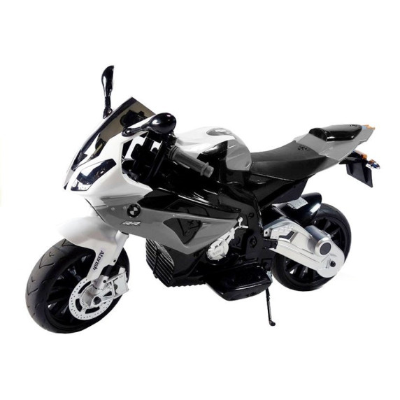BMW S1000 RR Detská elektrická motorka - sivá