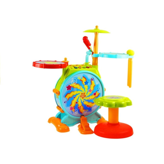 Detské bubny pre najmenších Inlea4Fun Melodious Jazz Drum 