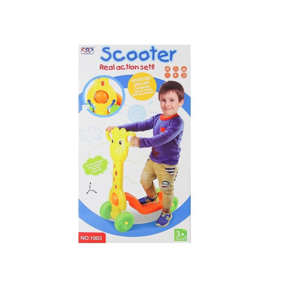 Trotinetă pentru copii - girafă - Inlea4Fun SCOOTER