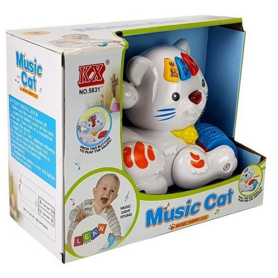 Interaktív játék macska Inlea4Fun MUSIC CAT