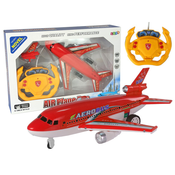 Avion cu telecomandă - AIR PLANE BUS - roșu