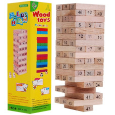 Jenga drevená spoločenská hra Inlea4Fun Wood Toys - 