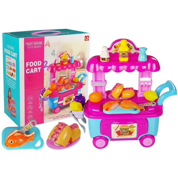 Vozík s rýchlym občerstvením a doplnkami Inlea4Fun FOOD CART 