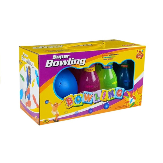 Teke készlet Inlea4Fun SUPER BOWLING - színes
