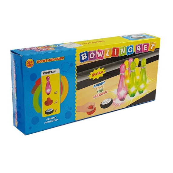 Asztali teke készlet fényeffektusokkal Inlea4Fun BOWLING SET
