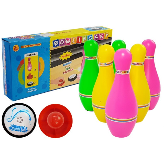 Asztali teke készlet fényeffektusokkal Inlea4Fun BOWLING SET