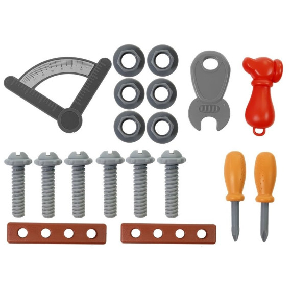 Detská dielňa s náradím v batohu 2v1 Inlea4Fun DELUXE TOOL SET 