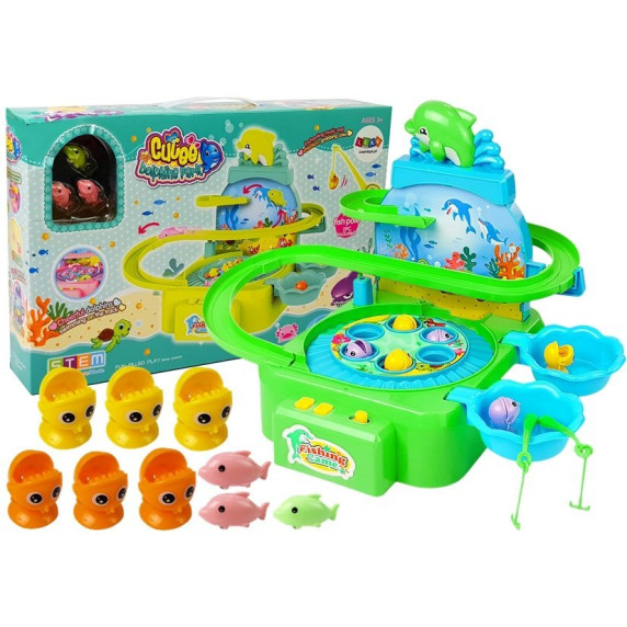 Horgász játék Inlea4Fun DOLPHIN PARK - zöld