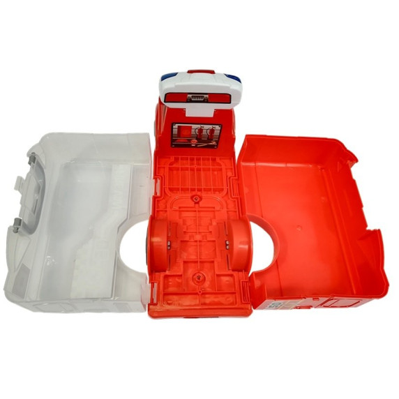 Hasičské auto v kufríku s príslušenstvom Inlea4Fun FIRE CONTROL STORAGE 