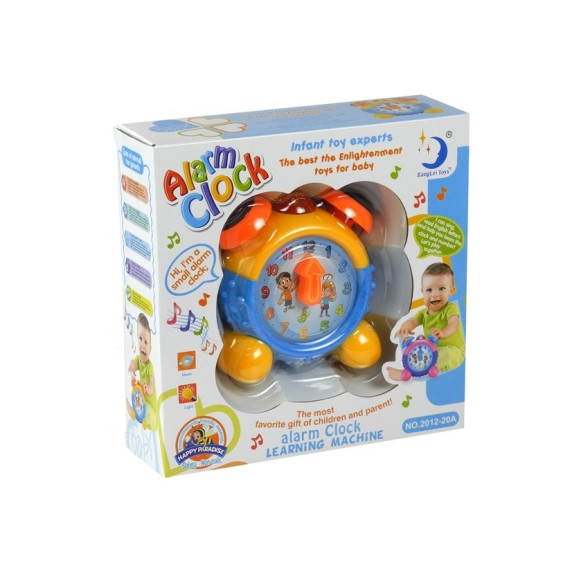 Interaktívny edukačný budík Inlea4Fun ALARM CLOCK - modrý
