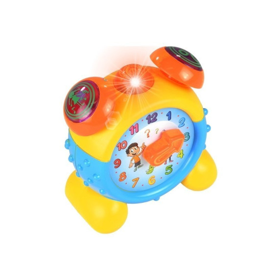 Interaktívny edukačný budík Inlea4Fun ALARM CLOCK - modrý