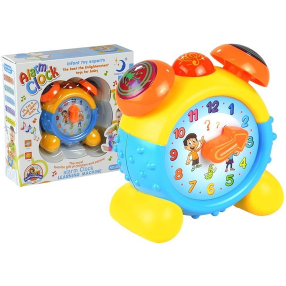 Interaktívny edukačný budík Inlea4Fun ALARM CLOCK - modrý