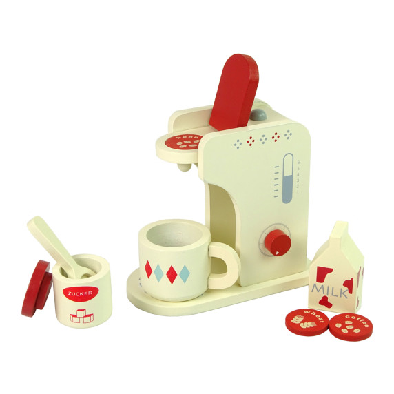 Cafetieră din lemn pentru copii - Inlea4Fun WOODEN COFFEE