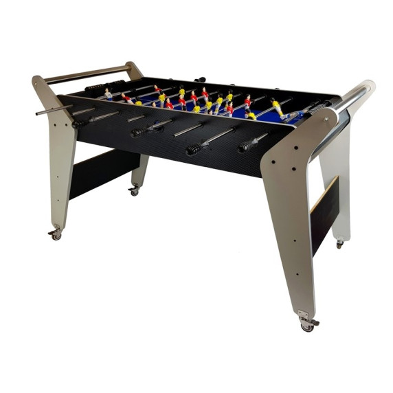 Fotbal de masă - 123x60x75 cm - gri - Inlea4fun