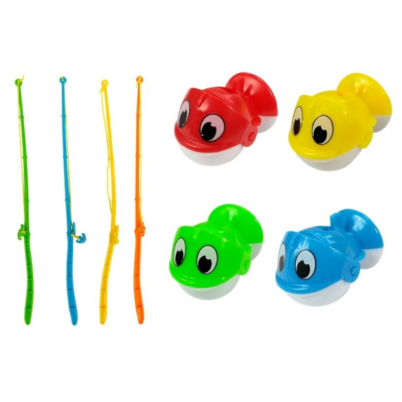 Horgász játék Inlea4Fun ANGLING BABY - Rózsaszín