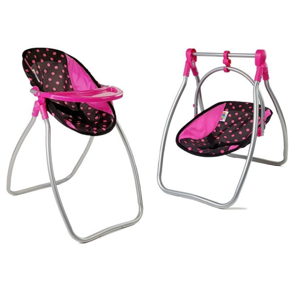 Scaun de masă și leagăn pentru păpuși Doll's Swing Alice
