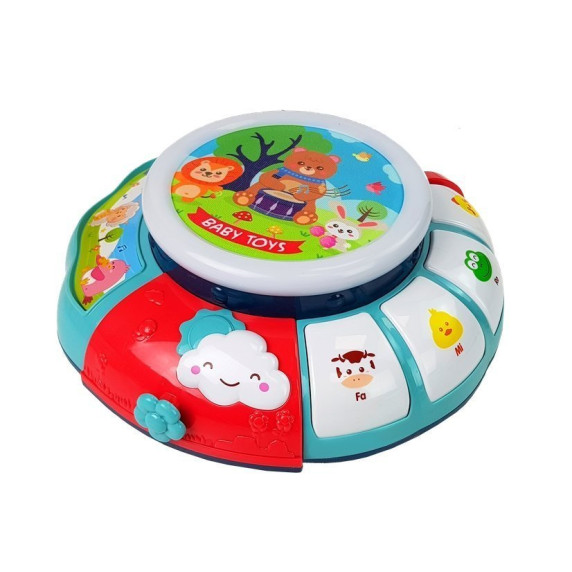 Tambur interactiv cu efect lumină și sunet - InleaFun MUSICAL DRUM