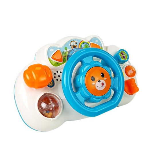 Interaktívny volant so zvukmi Inlea4Fun PUZZLE STEERING WHEEL