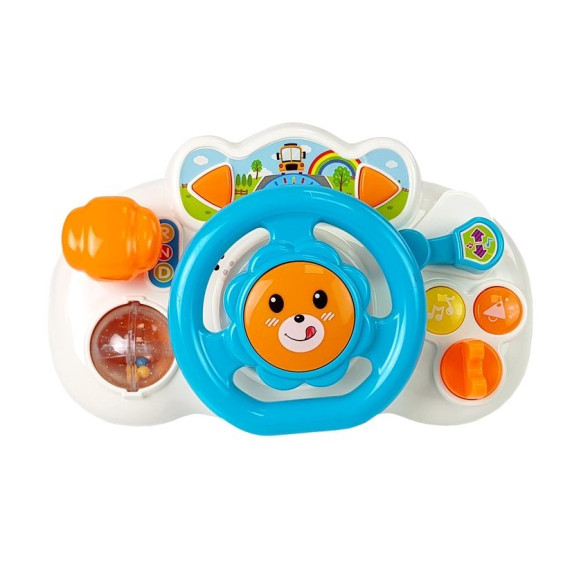 Interaktívny volant so zvukmi Inlea4Fun PUZZLE STEERING WHEEL