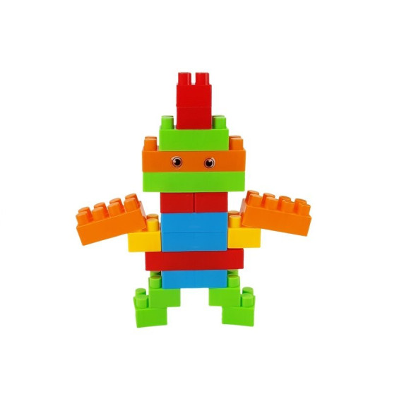 Cuburi colorate din plastic - 86 bucăți - Inlea4Fun BLOCKS