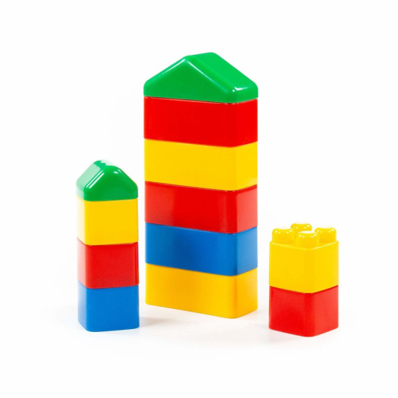 Sada stavebných kociek POLESIE 61768 - 12 kusov