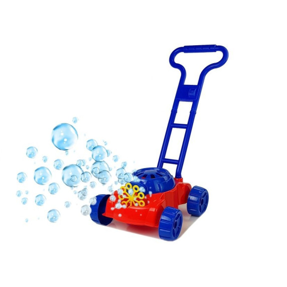 Detská bublifuková kosačka Inlea4Fun BUBBLE MOWER - Modrá/červená