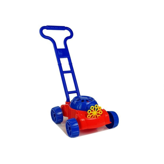 Detská bublifuková kosačka Inlea4Fun BUBBLE MOWER - Modrá/červená