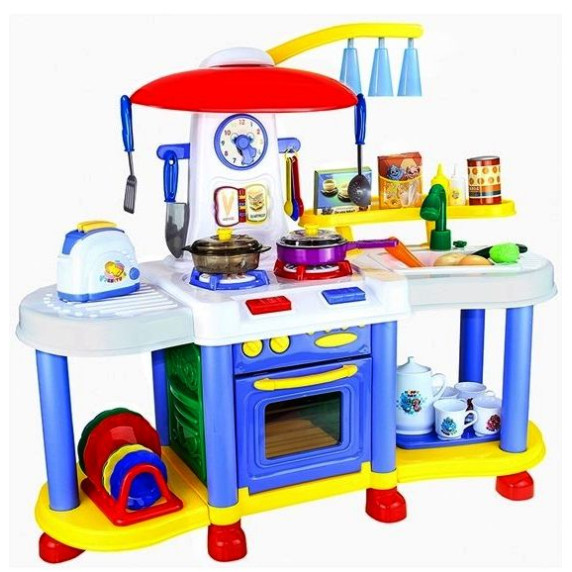 Inlea4Fun FUNNY KITCHENSET Interaktívna kuchynka - modrá