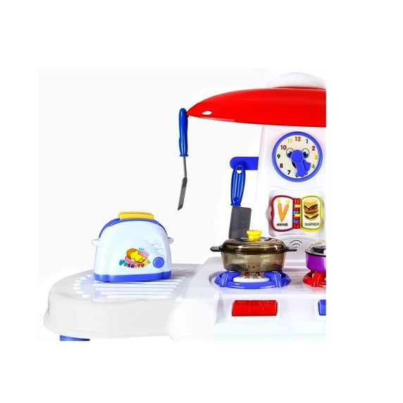 Inlea4Fun FUNNY KITCHENSET Interaktívna kuchynka - modrá