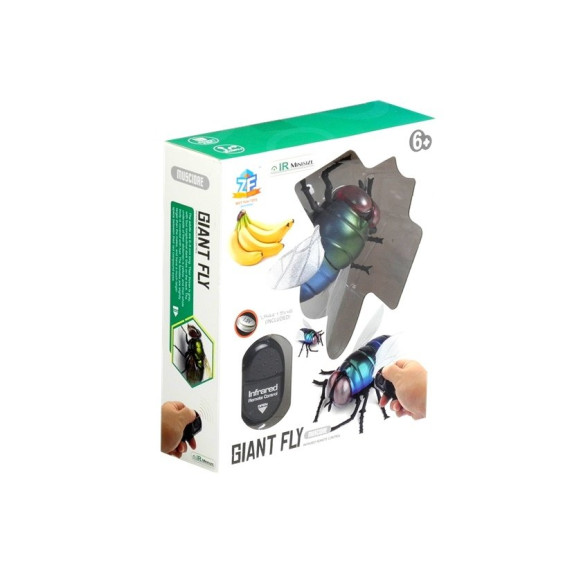 Inlea4Fun RC GIANT FLY Mucha na diaľkové ovládanie
