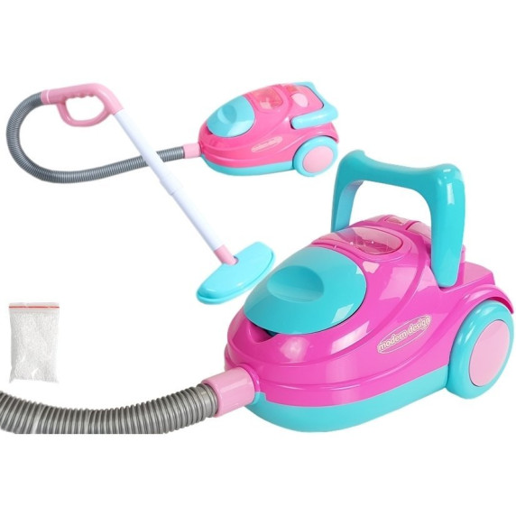 Játék porszívó Inlea4Fun VACUUM CLEANER - rózsaszín/türkiz