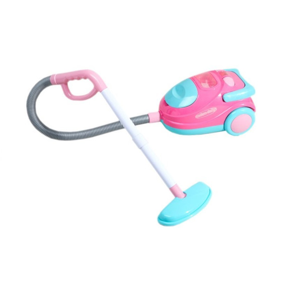 Játék porszívó Inlea4Fun VACUUM CLEANER - rózsaszín/türkiz