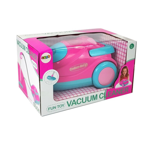 Játék porszívó Inlea4Fun VACUUM CLEANER - rózsaszín/türkiz