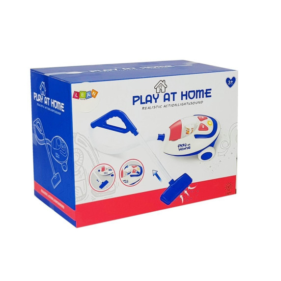 Játék porszívó Inlea4Fun PLAY AT HOME - kék/fehér