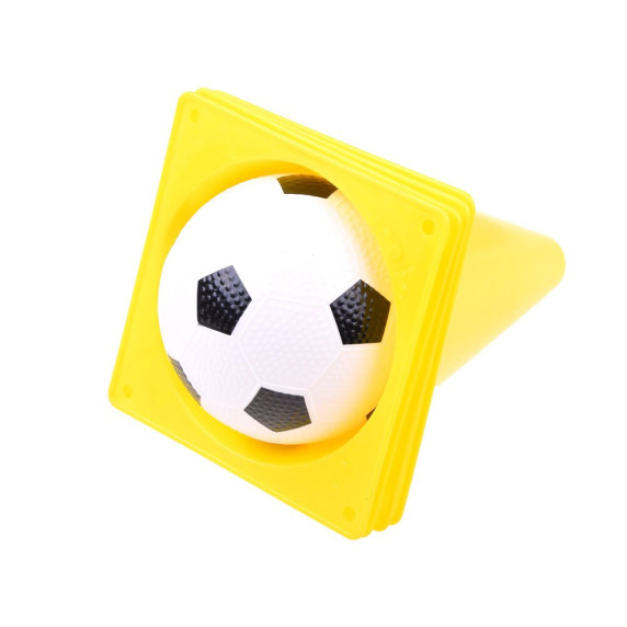 Football akadályok, bólya szett Inlea4Fun - sárga