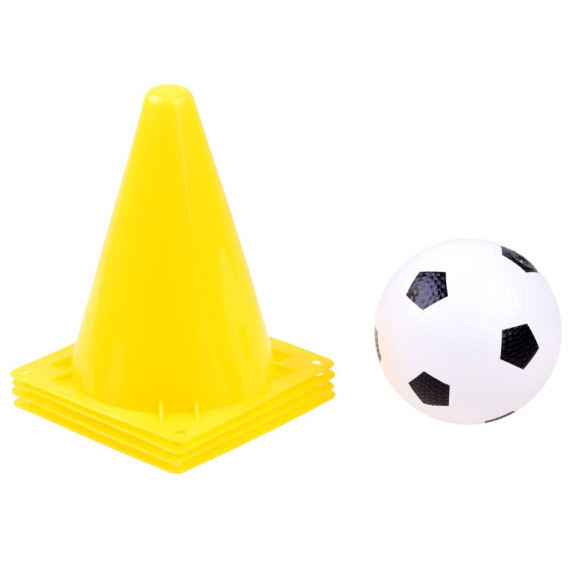 Football akadályok, bólya szett Inlea4Fun - sárga