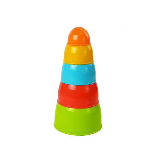 Farebné poháre - pyramída HUANGER Stack Bowl