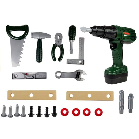Szerszámos készlet zöld táskával Inlea4Fun CRAFTSMAN´S TOOL BOX 