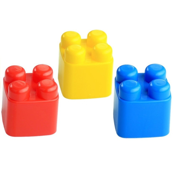 Cuburi din plastic colorate - 28 bucăți - Polesie  