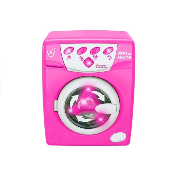 Játék mosógép Inlea4Fun PLAY AT HOME - rózsaszín