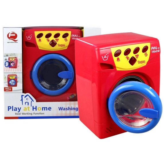 Játék mosógép Inlea4Fun PLAY AT HOME - piros