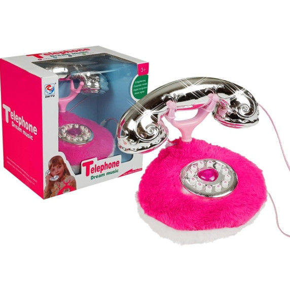 Klasszikus tárcsás játék telefon Inlea4Fun TELEPHONE DREAM MUSIC 