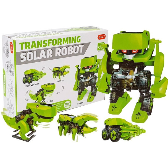 Inlea4Fun TRANSFORMING SOLAR ROBOT Solárny robot 4 v 1