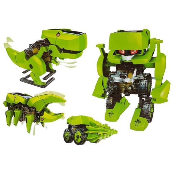 Inlea4Fun TRANSFORMING SOLAR ROBOT Solárny robot 4 v 1