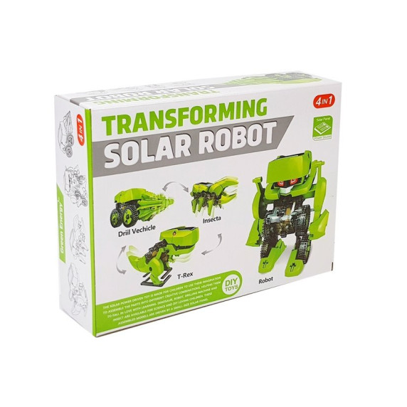 Inlea4Fun TRANSFORMING SOLAR ROBOT Solárny robot 4 v 1