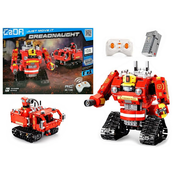 Távirányítós építőkészlet Inlea4Fun RC Dreadnaught - robot