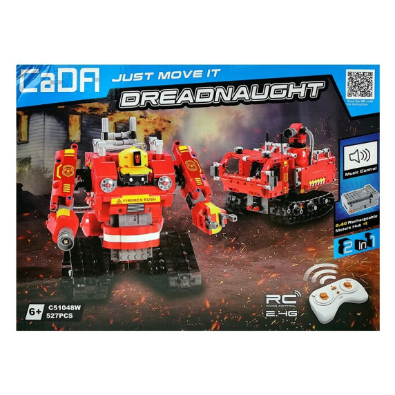 Távirányítós építőkészlet Inlea4Fun RC Dreadnaught - robot