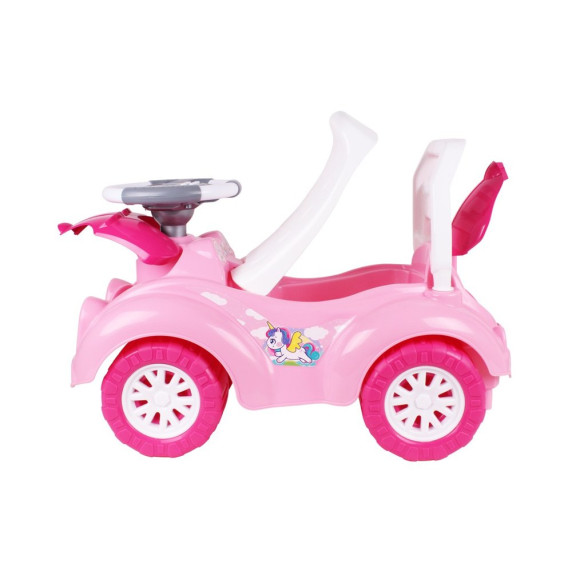 Lábbal hajtós jármű, bébitaxi Inlea4Fun TECHNOC TOYS - Rózsaszín unikornisos
