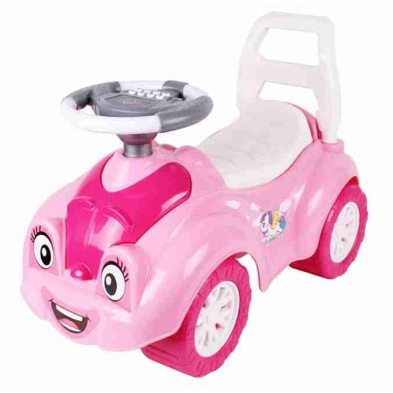 Lábbal hajtós jármű, bébitaxi Inlea4Fun TECHNOC TOYS - Rózsaszín unikornisos